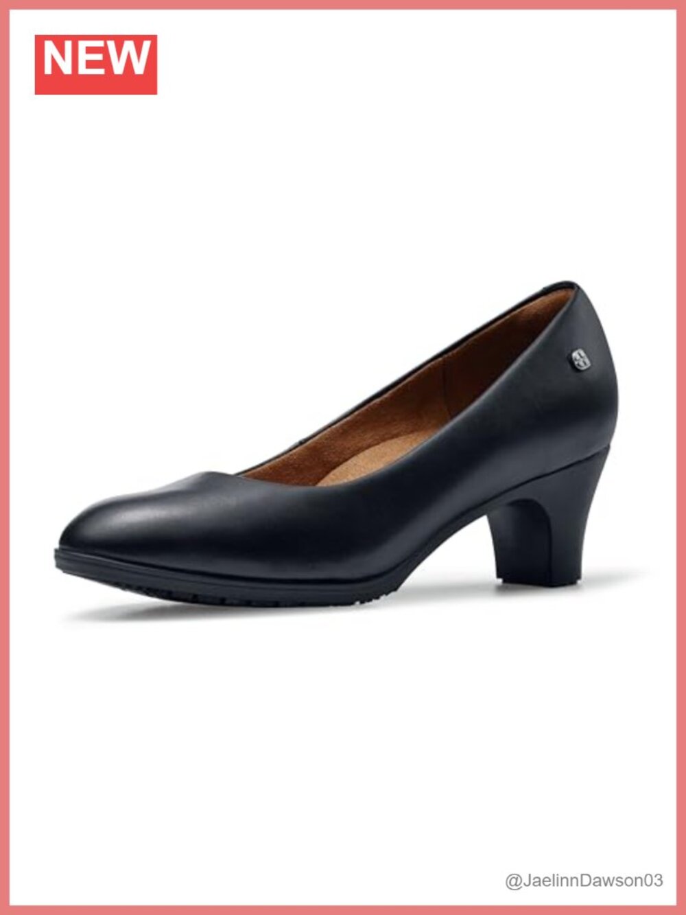 Slip-Resistant High Heel Pumps for Women Water Resistant Comfortable Work Shoes